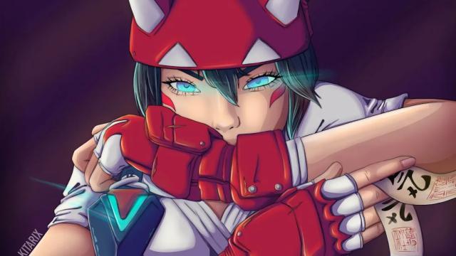 R-18 Kiriko (Overwatch) animated sexy pipe bomb