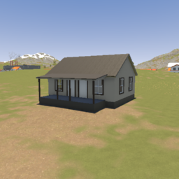 simple 4 room company house 1910's