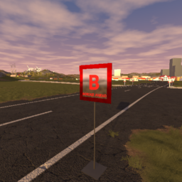"Border Ahead!" sign