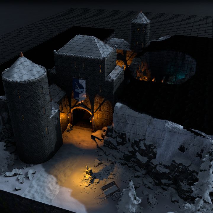 Mountain pass fort - winter