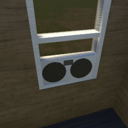 window fitted fan for air circulation