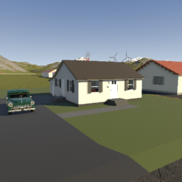 1940s-1950s postwar cookie cutter small house