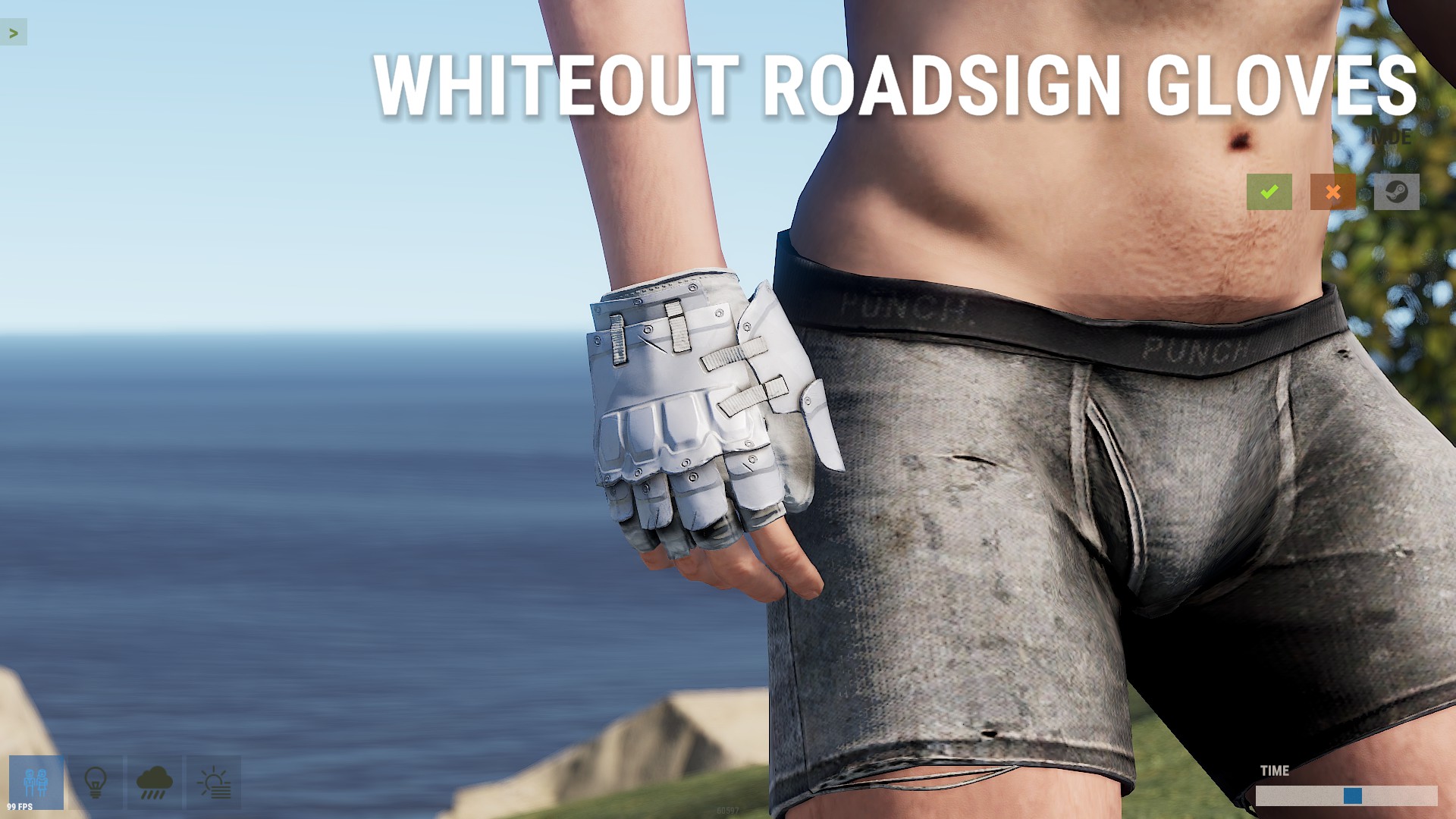 Whiteout Roadsign Gloves