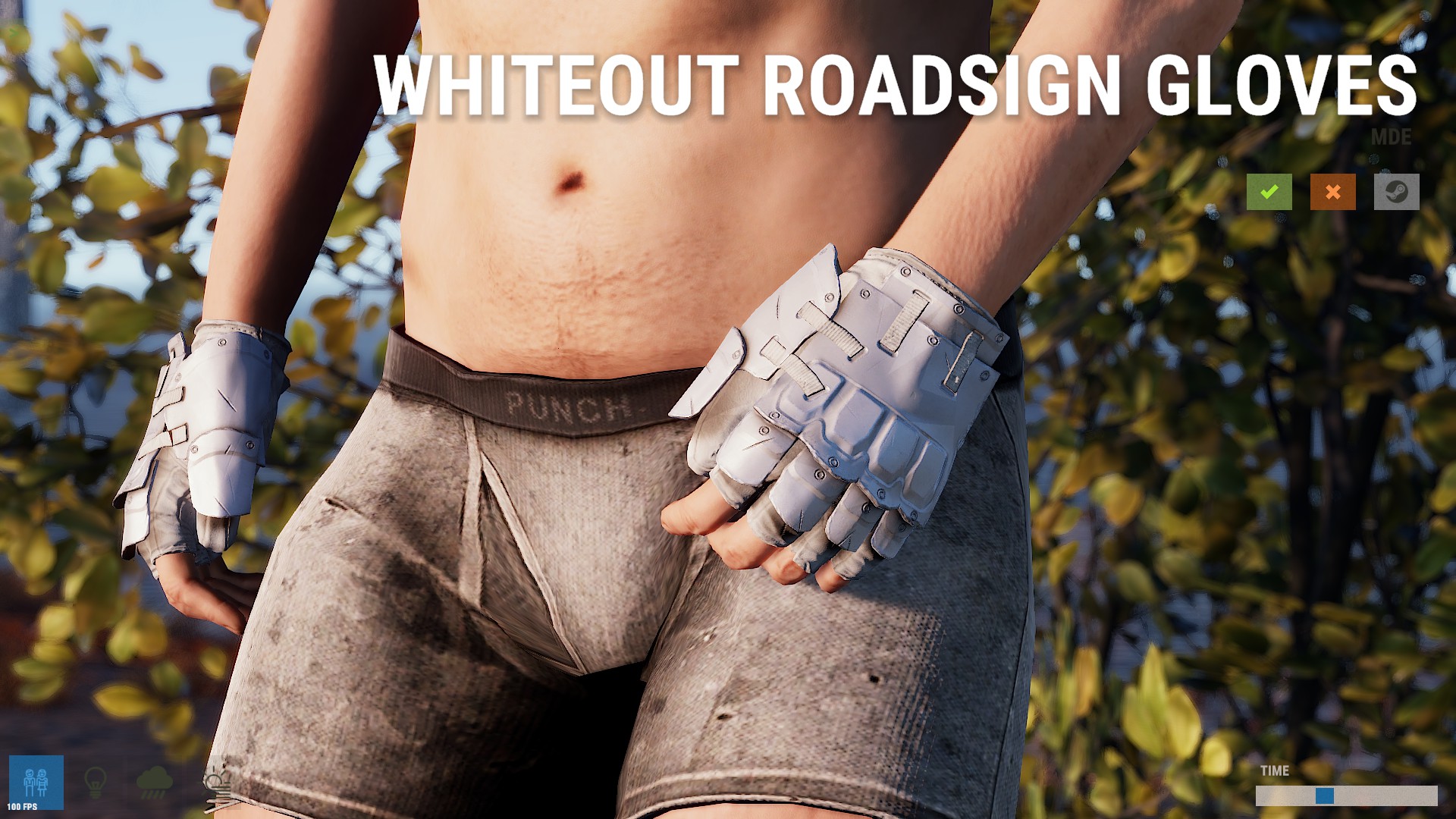 Whiteout Roadsign Gloves