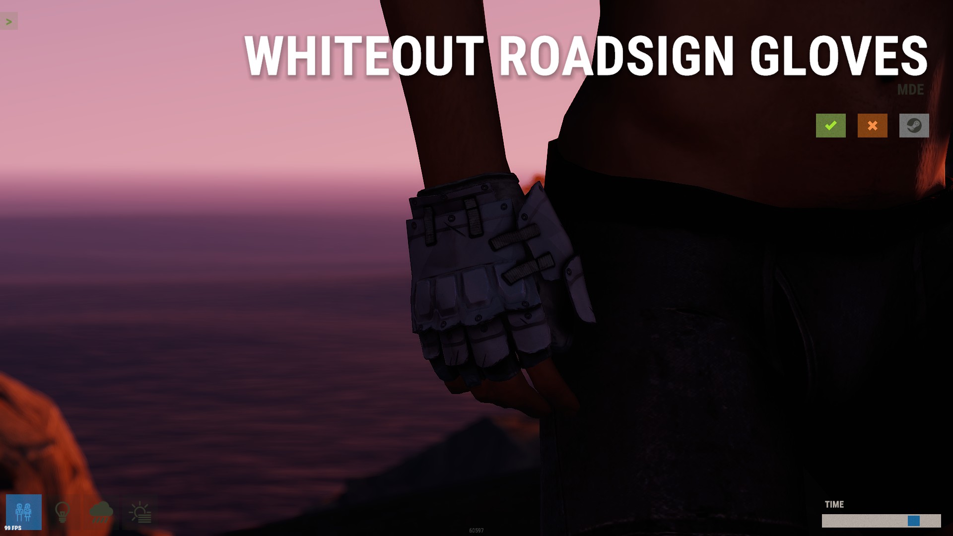 Whiteout Roadsign Gloves