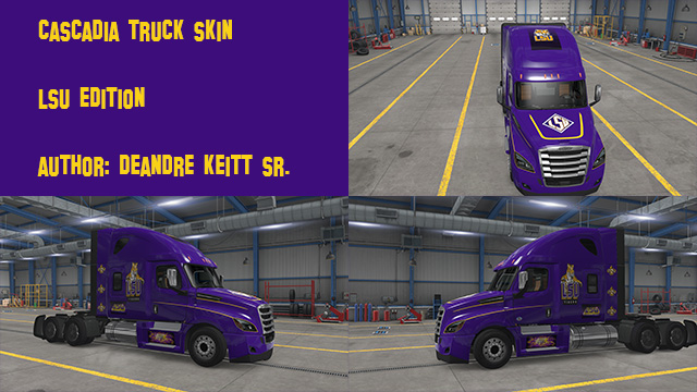 CASCADIA TRUCK SKIN(LSU EDITION)