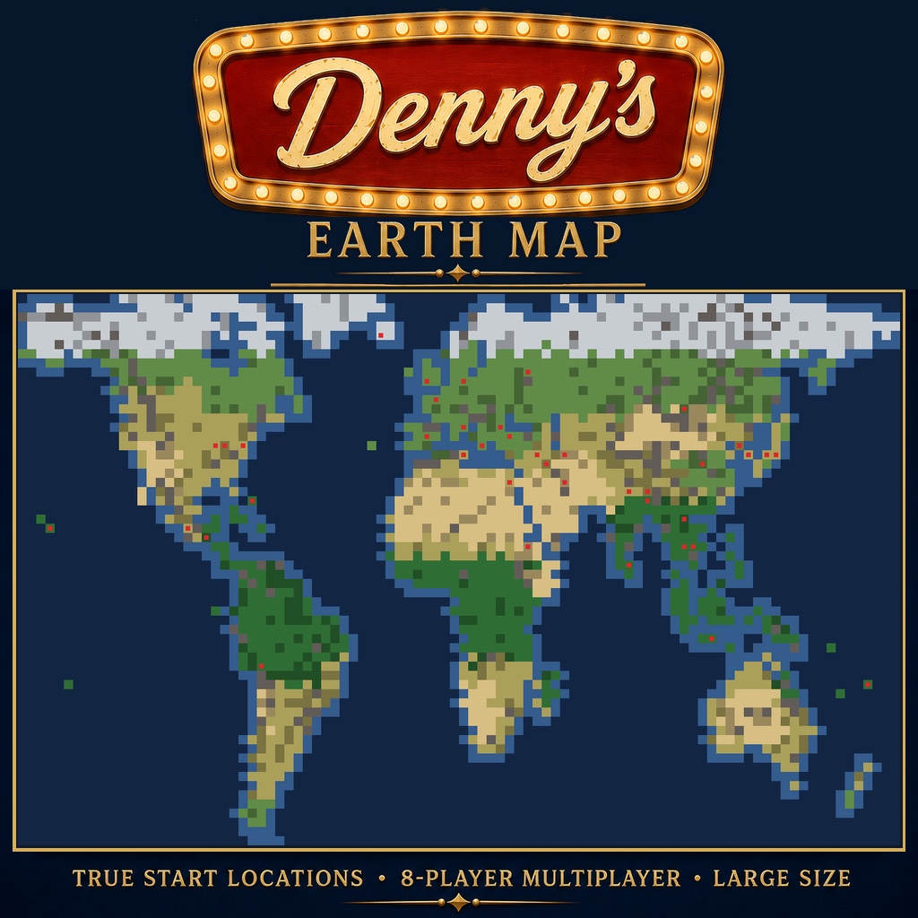 Denny's Earth Map