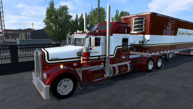 Old School skin for Colton Thompson's Kenworth W900 Flat Glass
