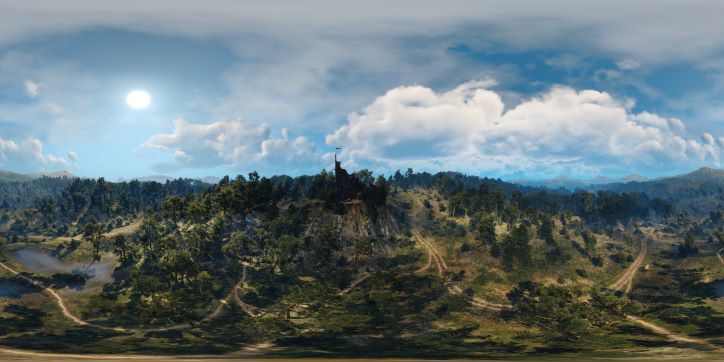 The Witcher 3 View of Vikk Watchtower