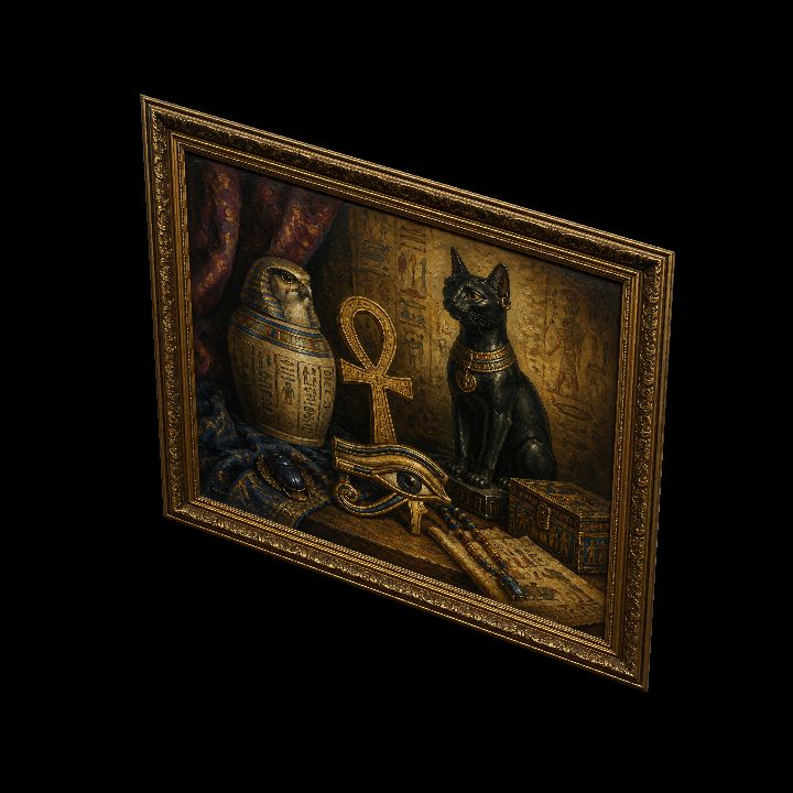 Painting, Egyptian Still Life {2D}