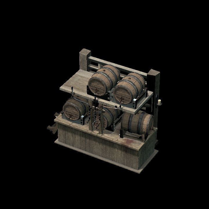 medieval barrel stand