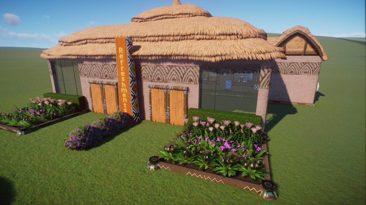 African Theme Food Court