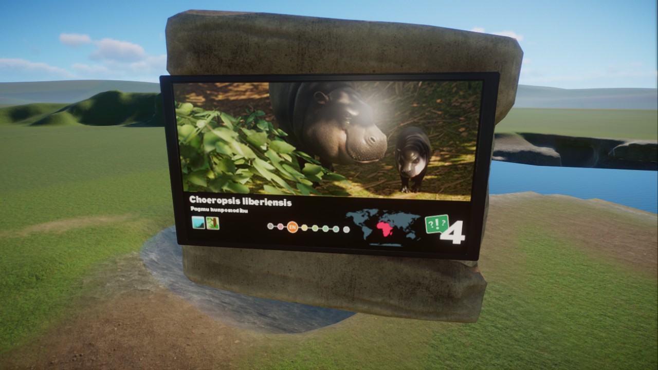 Aquatic Rock Habitat Education Board with Educational Speaker
