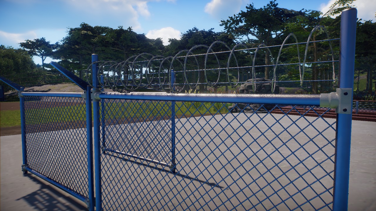 razor/barbed wire fence