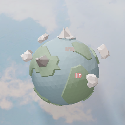 Planeta estilo poly