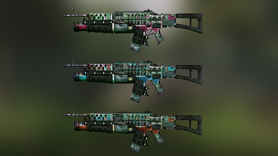 Flaming Assault Rifle Skin Pack