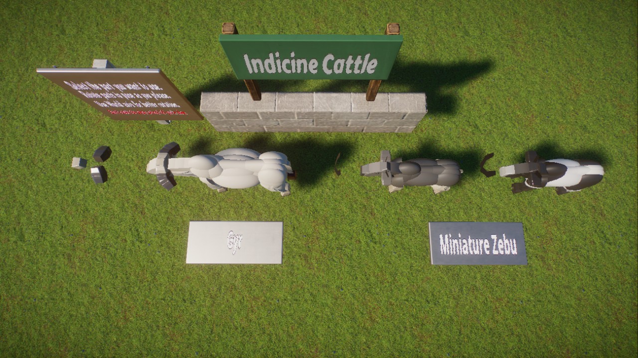 Posable Extras: Indicine Cattles
