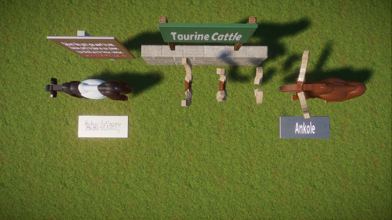 Posable Extras: Taurine Cattles