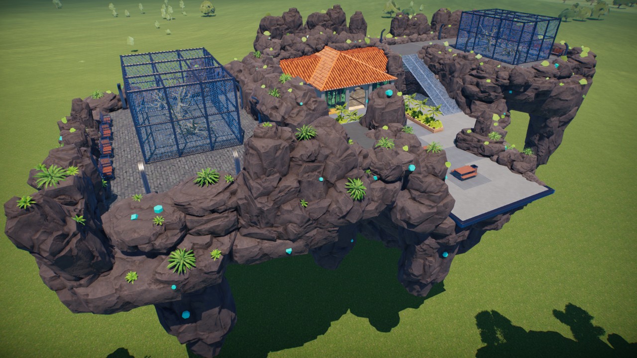 Floating island aviary (double)