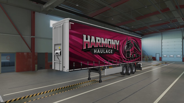 Harmony Haulage Curtainsider Long Trailer Skin