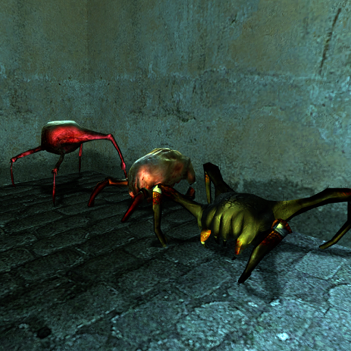 Bioluminescent Gelatinous Headcrabs