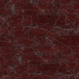 15cmx2 Red Marble Brick Accent Slider Square