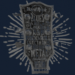 Guitar Music Wall Cutout