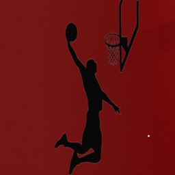 Basketball Dunk XL Wall Cutout