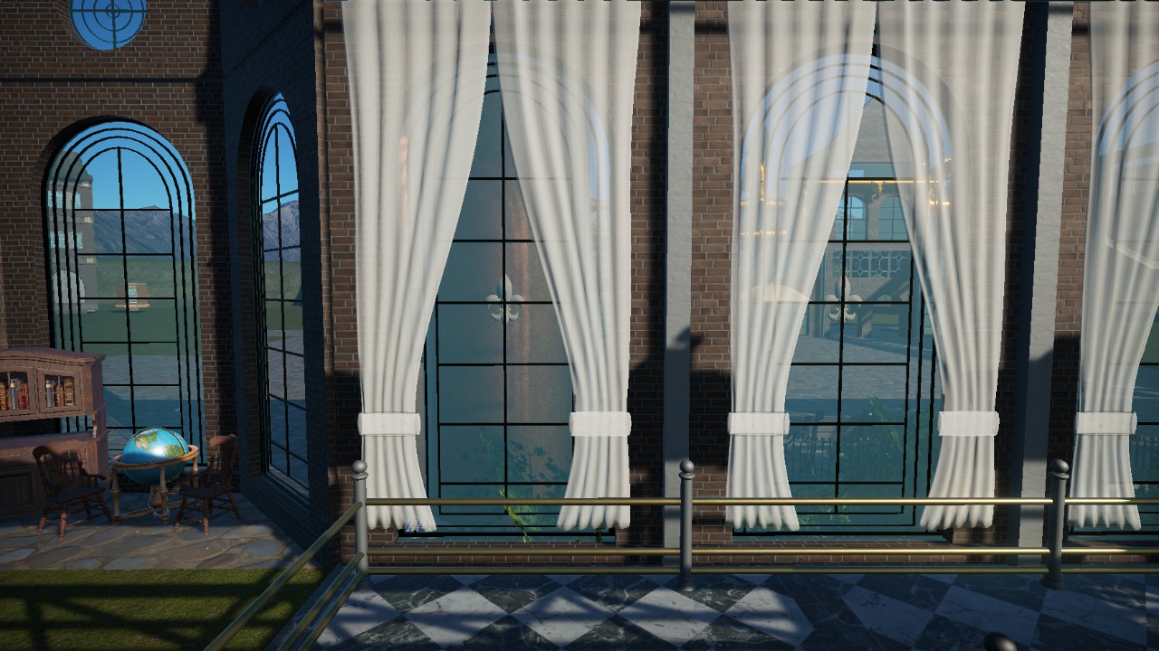 (SP) See-Thru Curtain (Left)