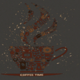 Coffee Time Wall Cutout Large