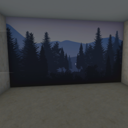 550cm x 275cm Mountain Wall Mural