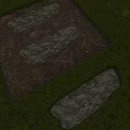 Rectangular Mossy Gray Stepping Stone 1