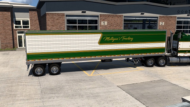 Mulligans Trucking skin for the SCS 48' box trailers