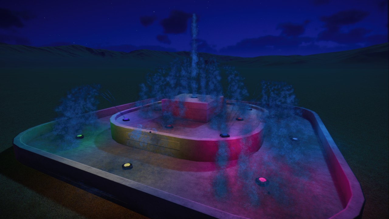 Large Light Up Fountain 2