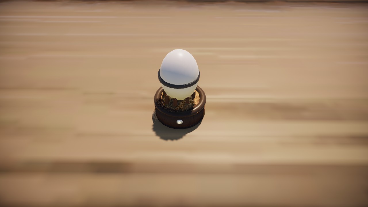 Egg shaped lamp / Lámpara con forma de huevo.