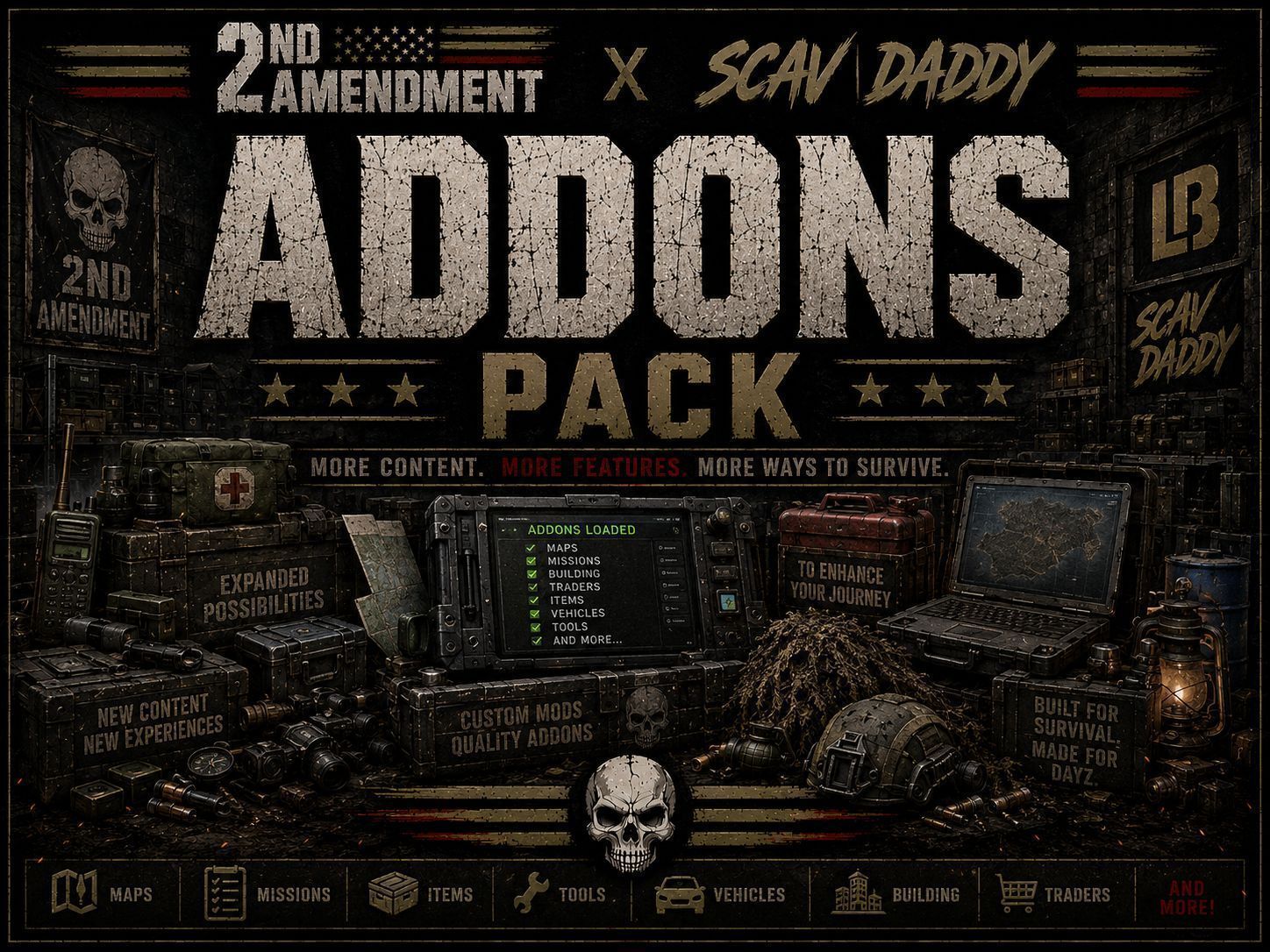 2nd Amendment DayZ Servers | Addons Pack