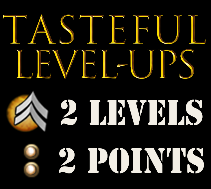 Tasteful Level-Ups  (Reduce Spam!)