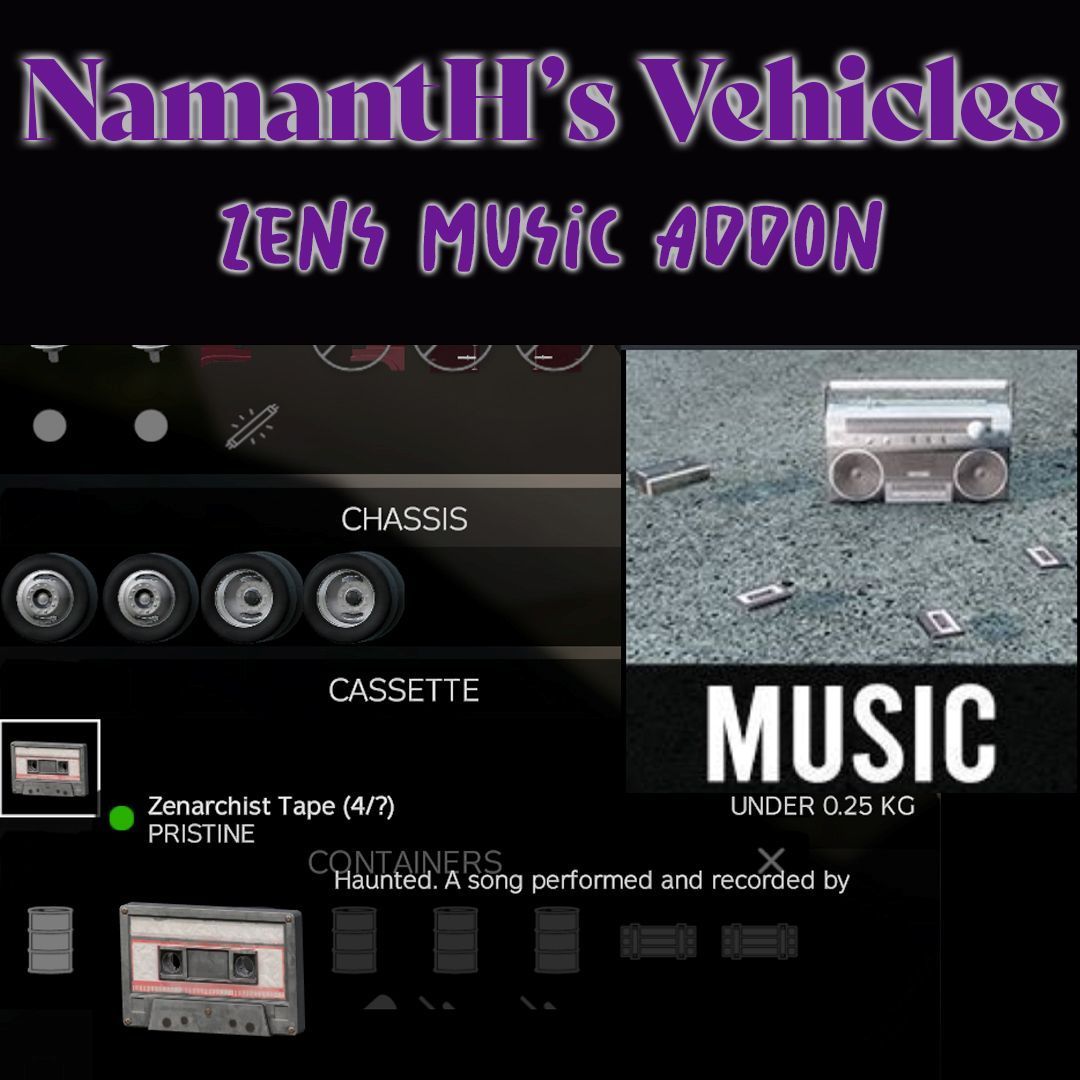Namanths Vehicle Pack Zen Music Compatibilty