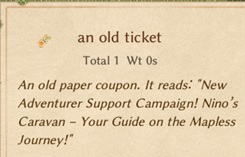 Bawdy's Old Tickets
