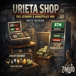 URIETA SHOP – Project Zomboid Mod
