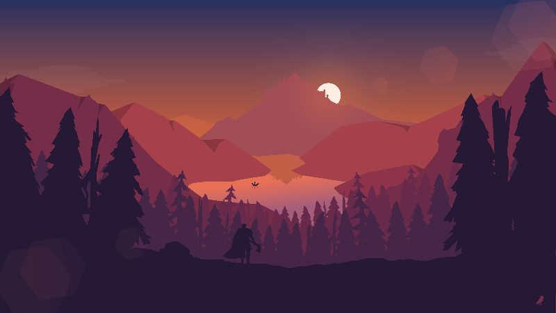 Mountains minimalism