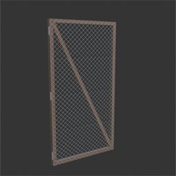 wire mesh fence door left 2m x 1m