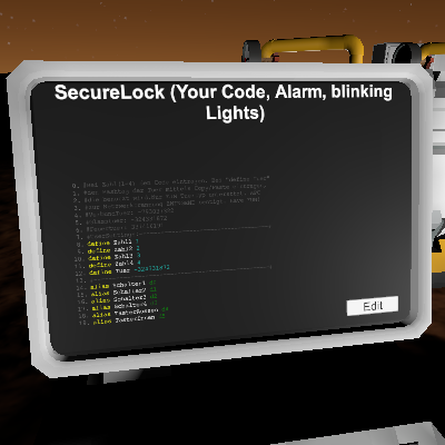 SecureLock (Your Code, Alarm, blinking Lights)