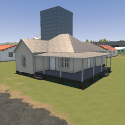 2 bedroom house with wrap around porch (unfurnished)