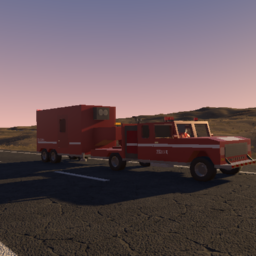 ZB "LLDT-13" Krotivac FD Mobile Division Truck + MD Trailer