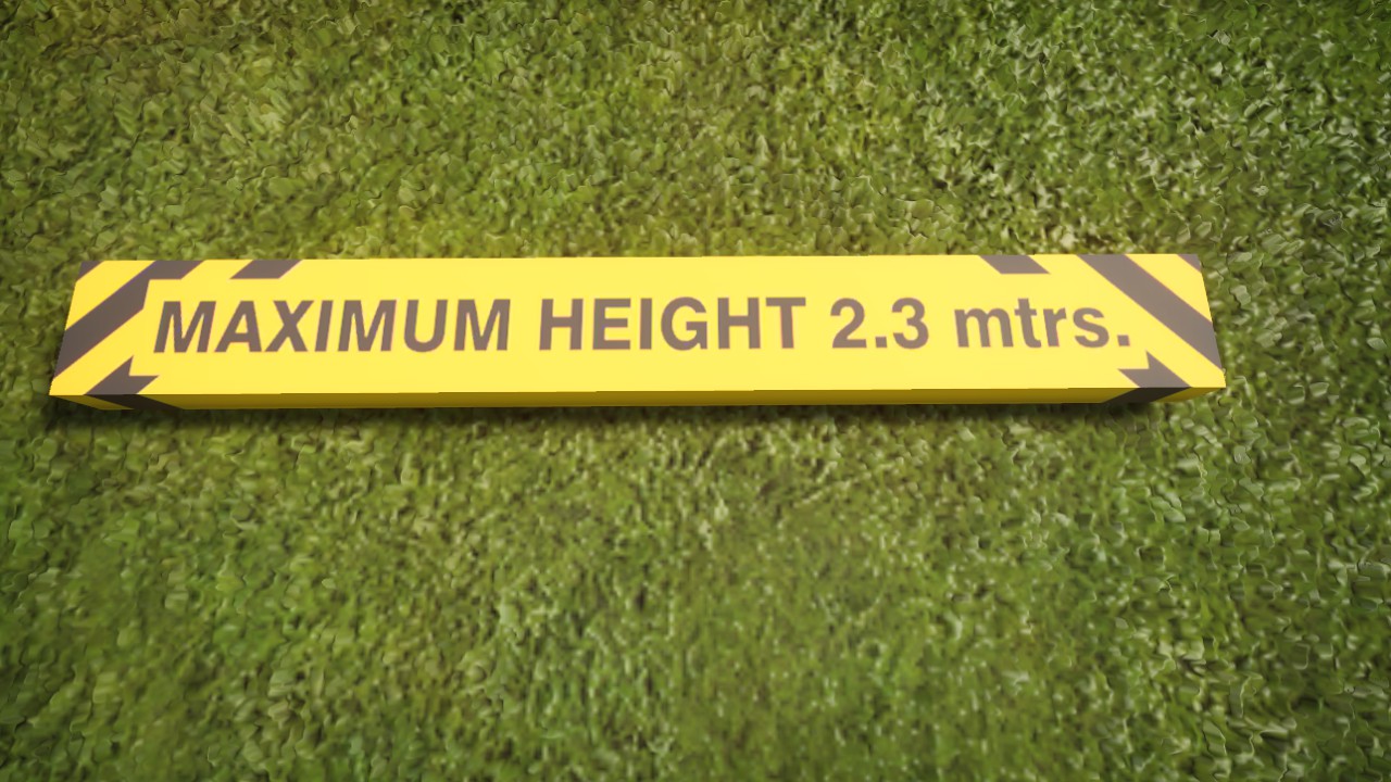 Max Height Sign