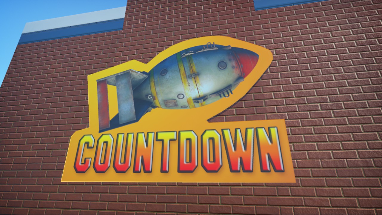 Countdown Ride Sign