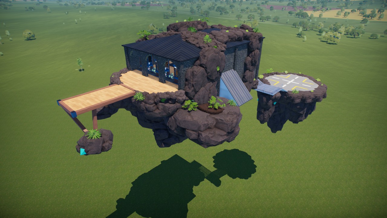 Entrance on a floating island.