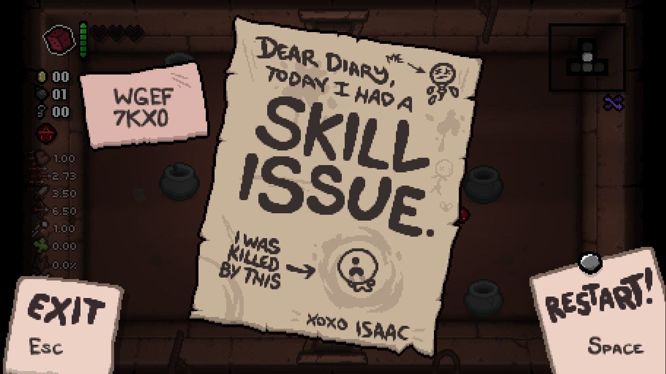 Steam Workshop::Skill Issue Death Screen