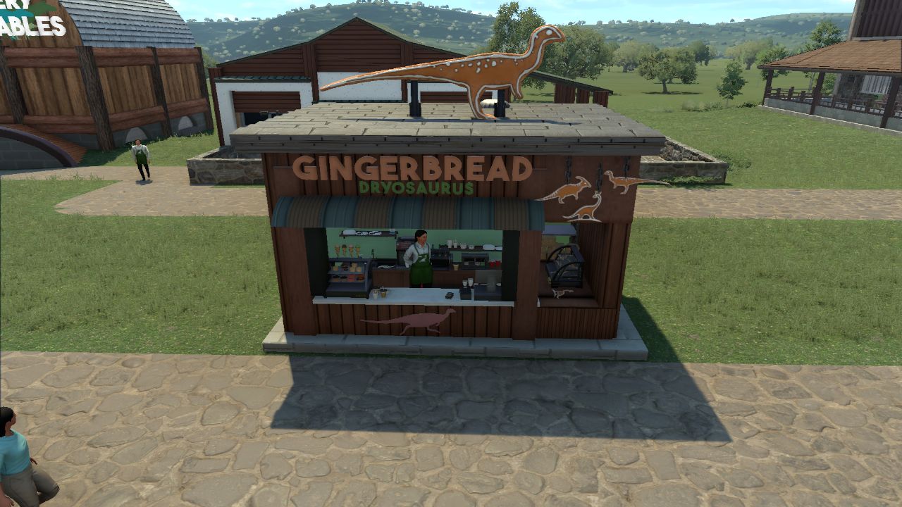 Gingerbread Dryosaurus Stand (functional)